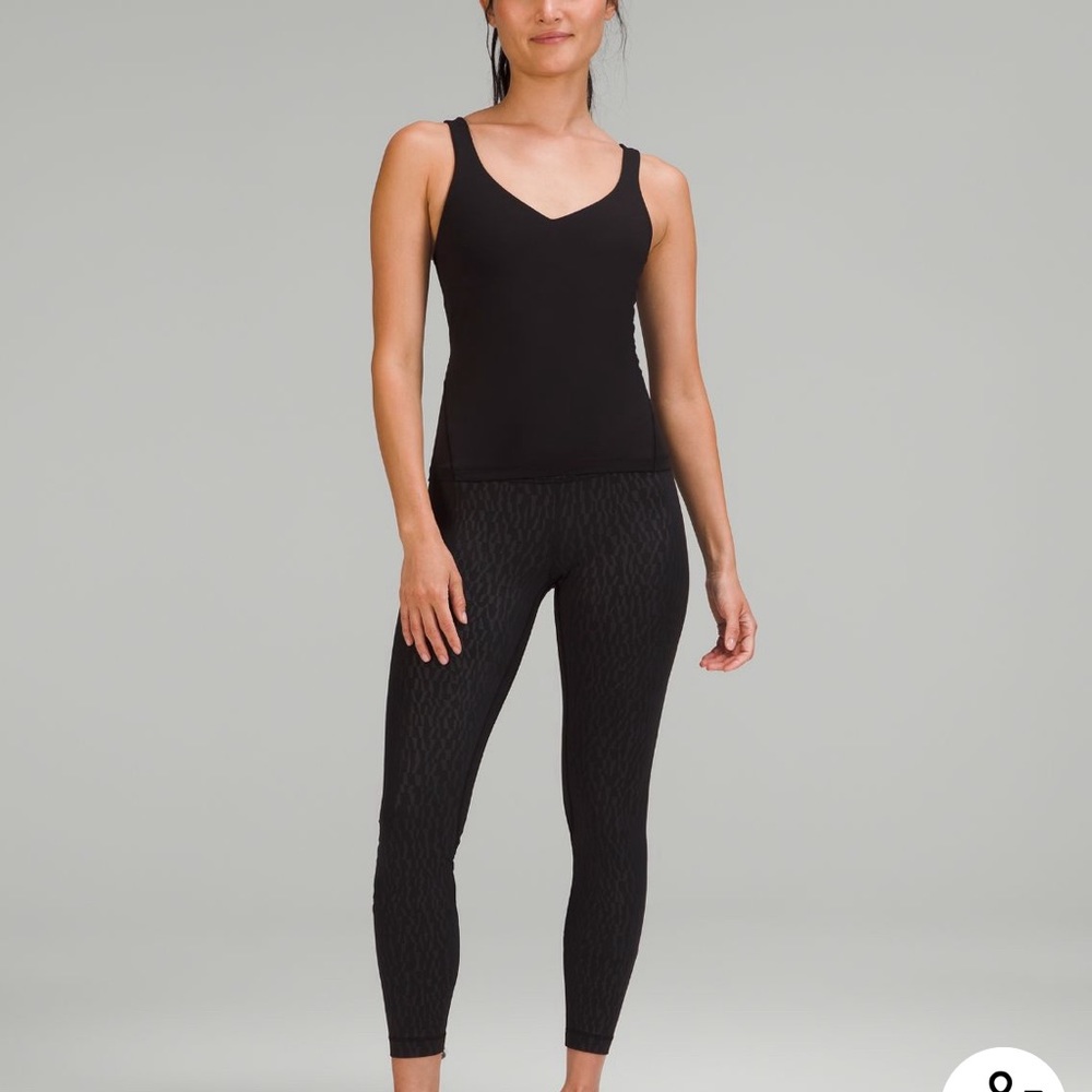 LULULEMON Align Waist Length Tank Top Nulu Black BLK 6